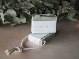 Soap on a rope - Green Mud