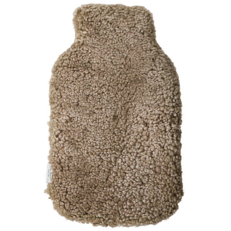 Schaffell Wärmflasche Tasche - Lammfell Abdeckung Wärmflasche | 3 Farben