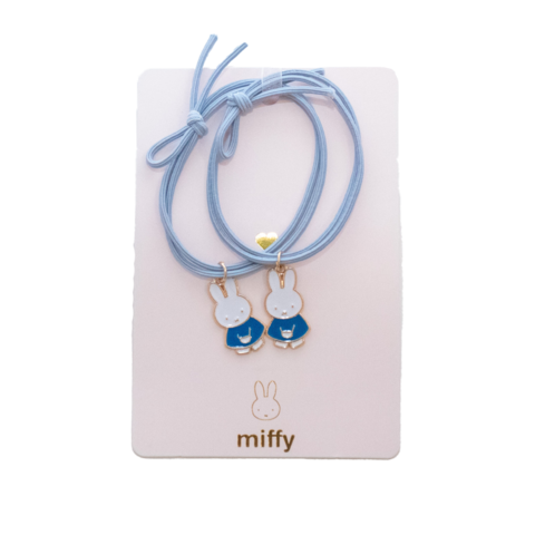 Duo aus Haargummis und Armbändern zum Teilen von Miffy Walk