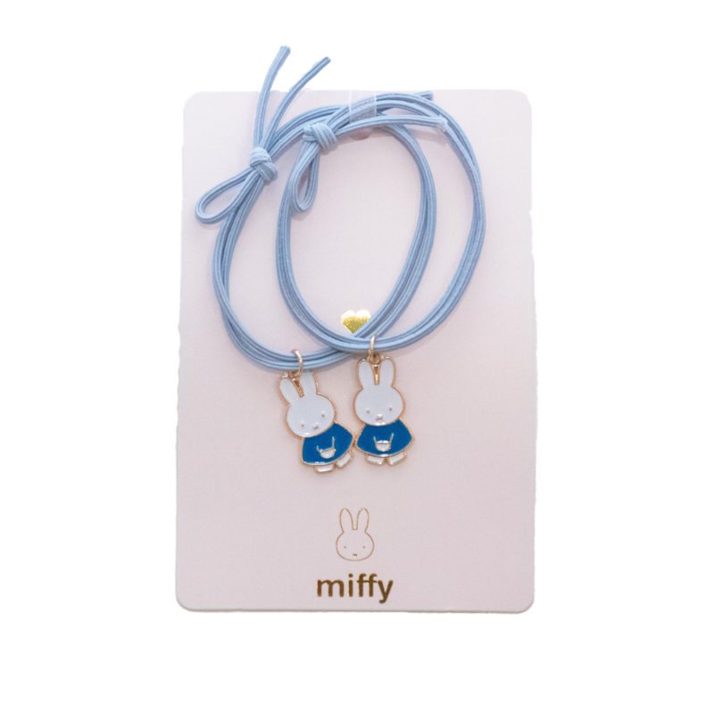 Duo af hårelastikker I Armbånd til at dele Miffy Walk