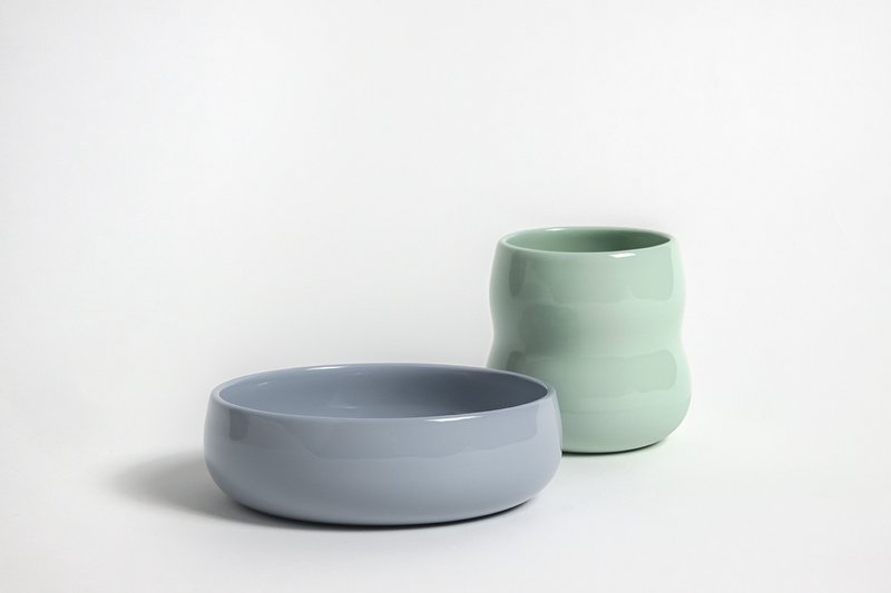 Children's tableware set (cup and bowl)