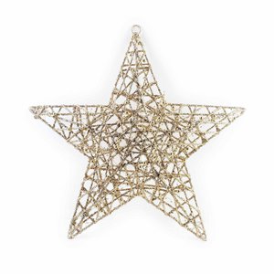 Santa Lila Star Decoration 45x6cm LED