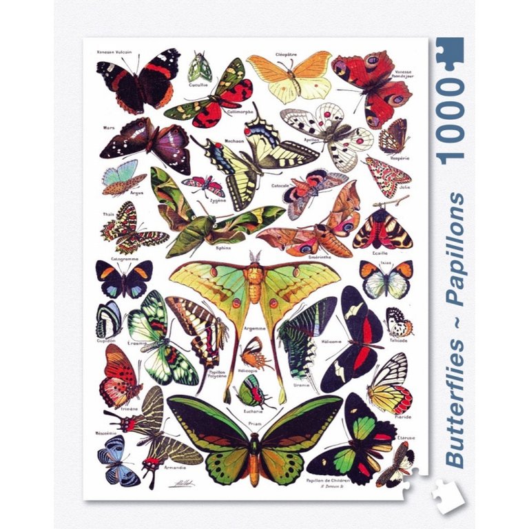 New York Puzzle Company Puzzle Butterflies~Papillons - 1000 pieces