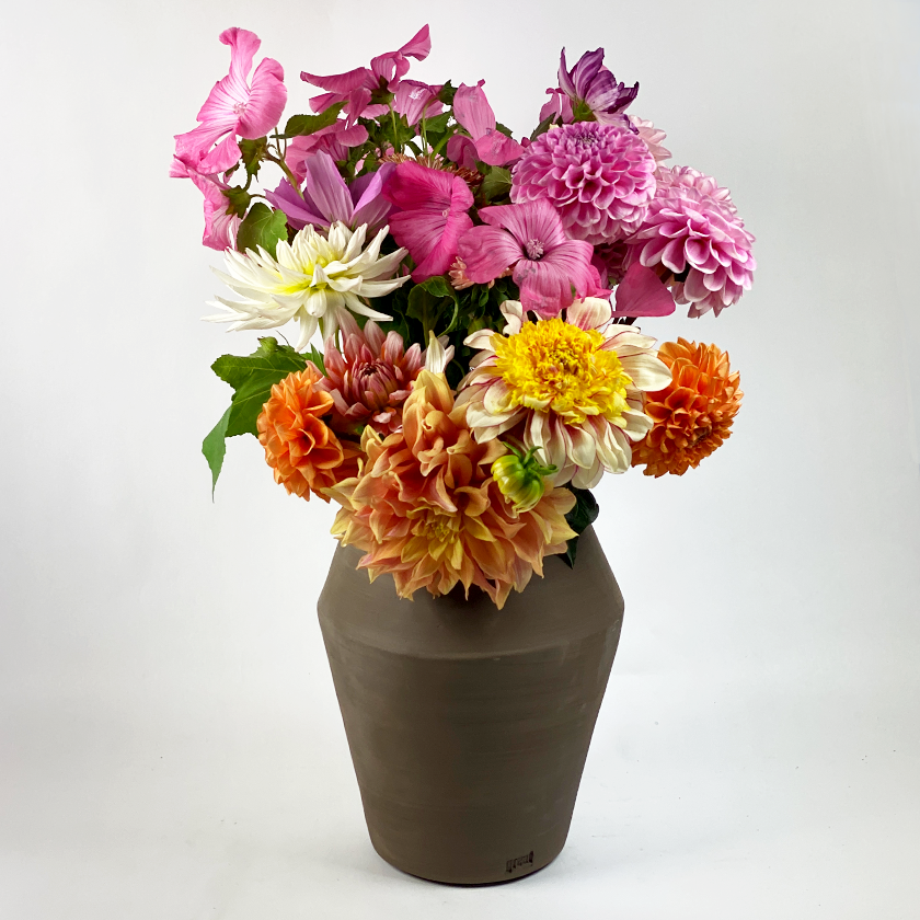 Makua Vase nøgen | Keramik | Plantepotte | Wabi Sabi | Ler | Håndlavet | Hollandsk design