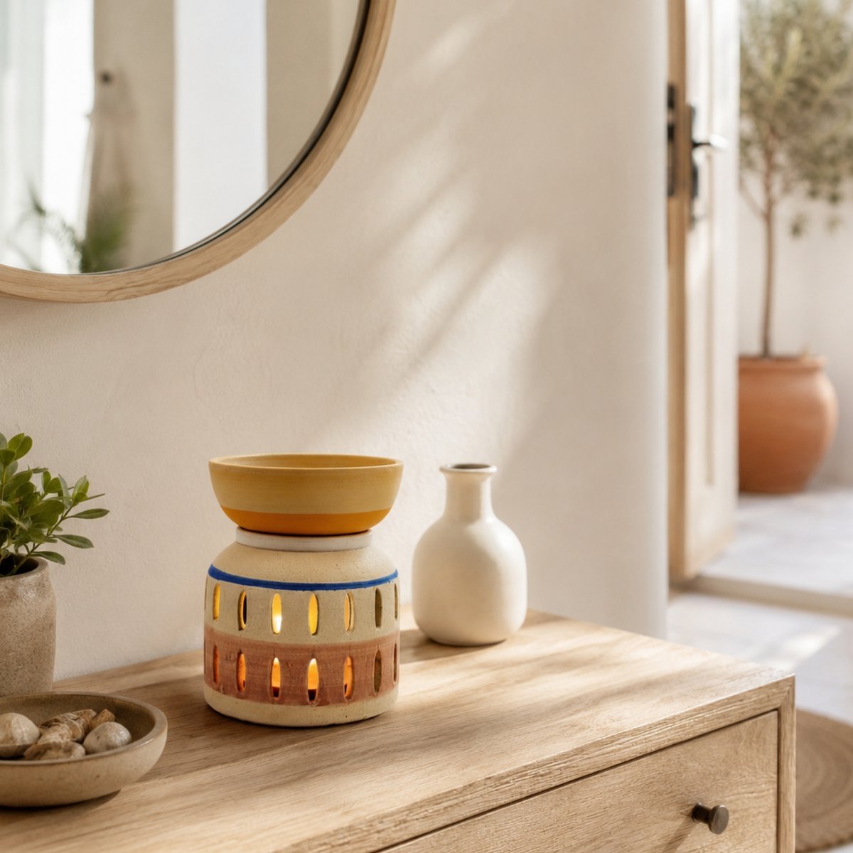Creativity Series perfume burner – Vaso – Matte ceramic – Handcrafted – Customizable – Original gift idea