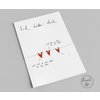 Postkarte | Ich liebe dich weil ...