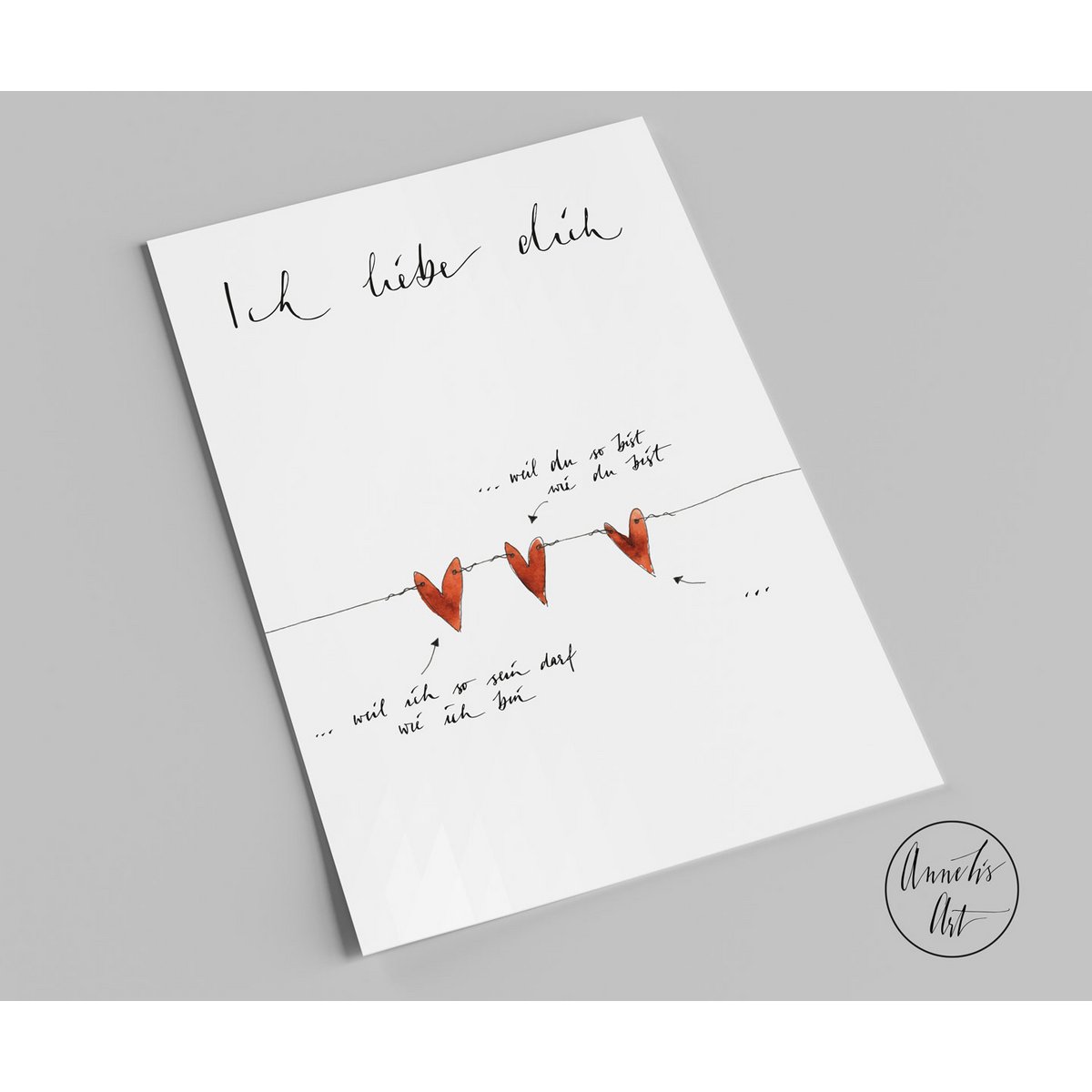 Postcard | I love you because ...