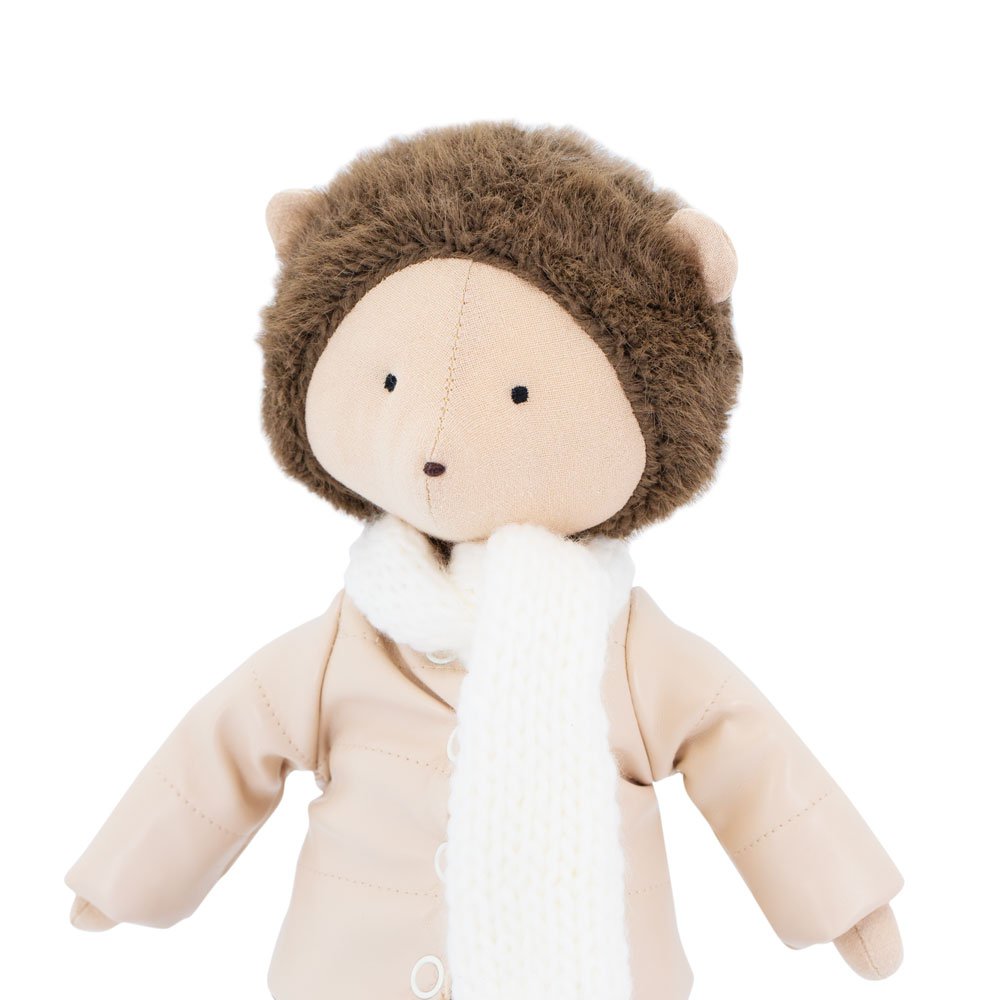 Cotton Soft Toy, Cotti Motti - Henry the Hedgehog: giacca in pelle (30 cm)