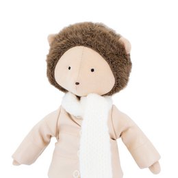Cotton Soft Toy, Cotti Motti - Henry The Hedgehog: Leather Down Jacket (30 cm)