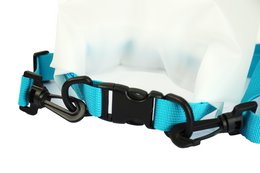 ASCIUGAMANO DA GO Borsa Roll N Go Dry 5L | Borsa da surf per piscina da spiaggia trasparente impermeabile | Blu