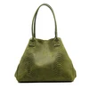 Sac cuir LOLA - Khaki - Made in Italy