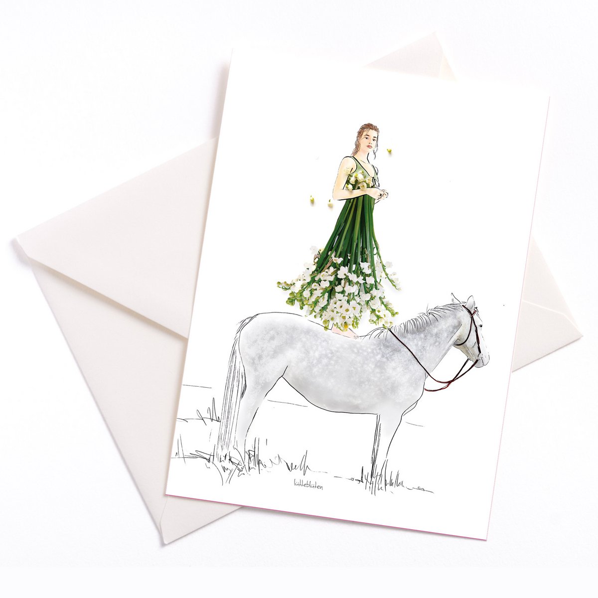 Carte avec enveloppe | Vous aimez les chevaux?