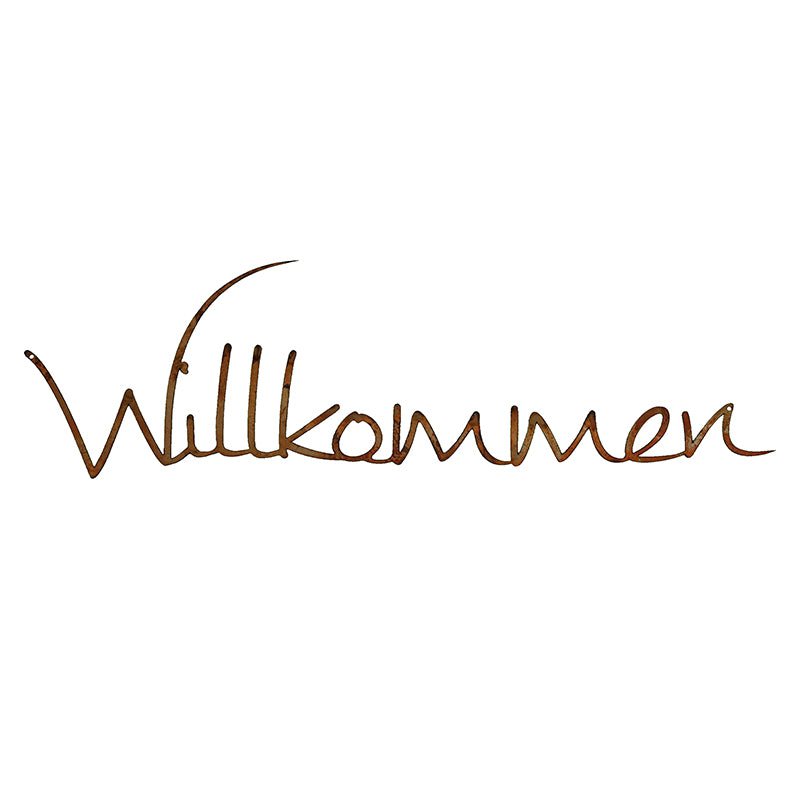 Patina lettering Welcome for door wreath or wall decoration