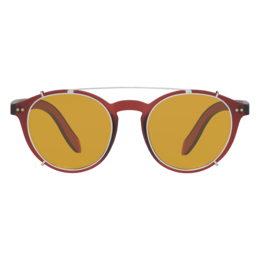 Anteojos para luz azul Lennon - Lentes para uso diario con clip resistente (marco rojo)