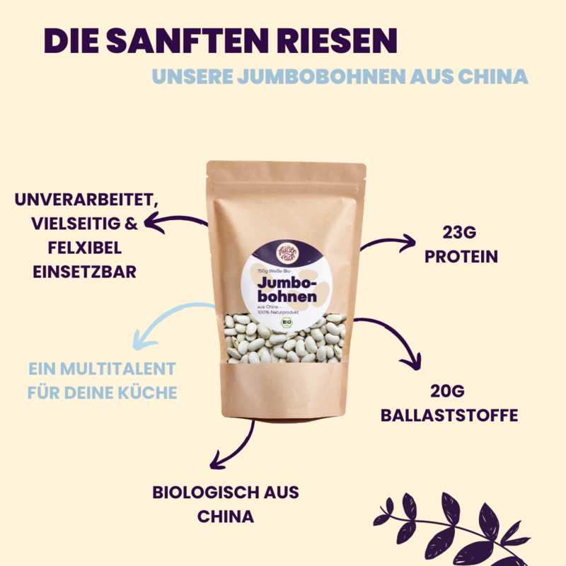 Bio Weiße Jumbobohnen aus China