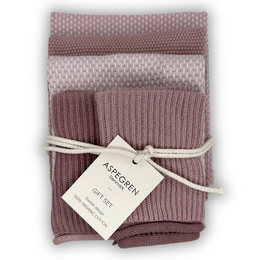 Küchen-Geschenkset – Rosenquarz (Preis für 4 Set)