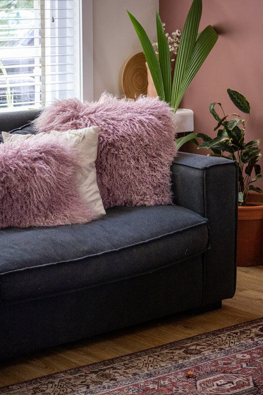 Tibet sheepskin cushion | 15 colors | 45x45cm