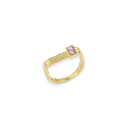 Anillo hacia abajo - Chapado en oro