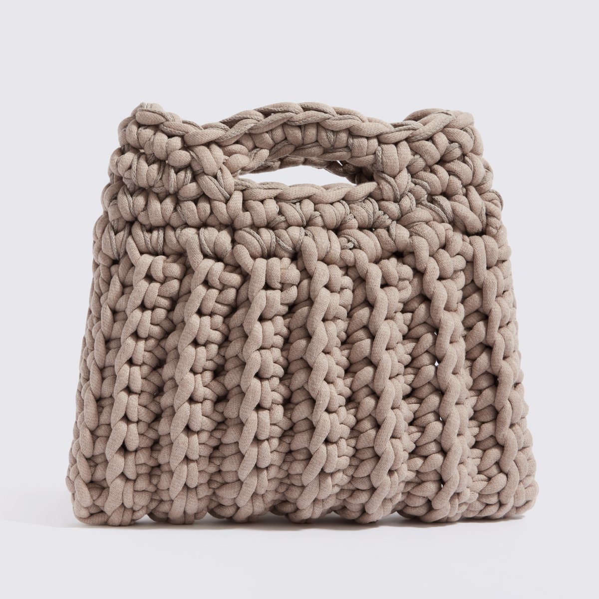 Sac à main en crochet « Ionio » avec pochette imperméable beige