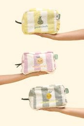 Badstof katoenen toilettas Lola Lemon