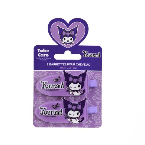 Kuromi Lot de 2 Barettes Clip