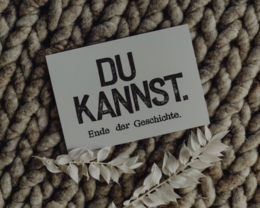 Stemplet postkort "Du kannst"