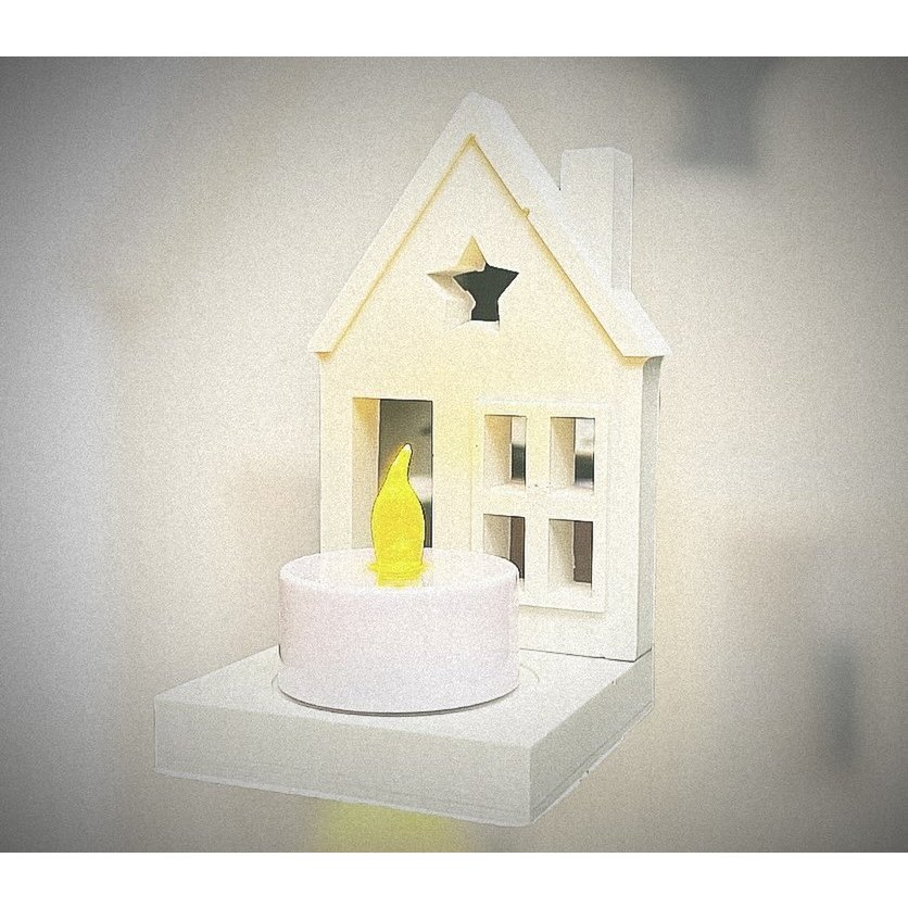 Portavelas frontal de la casa