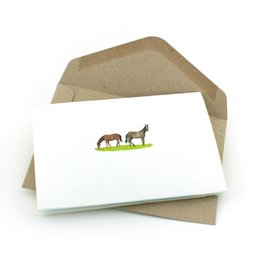Carte pop-up ferme équestre