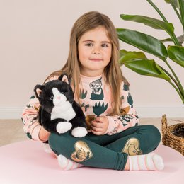Dangling cat black 30 cm - soft toy - soft toy