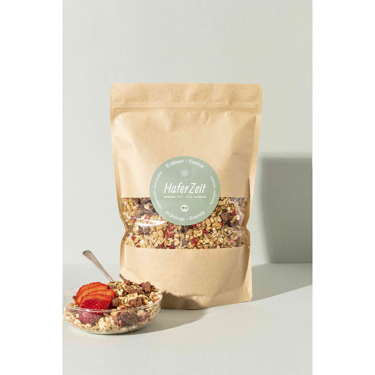 Bio-Granola Erdbeer-Cookie