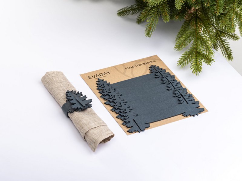 Ronds de serviette de Noël ARBRE DE NOEL