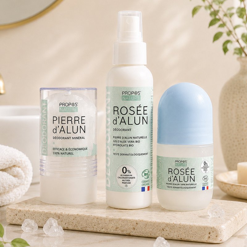 DEODORANTE IN STICK CON PIETRA DI ALLUME NATURALE AL 100% - 115G