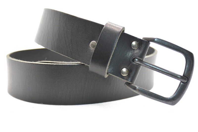 Timbelt 4001 cooler schwarzer Jeansgürtel mit schwarzer Schnalle