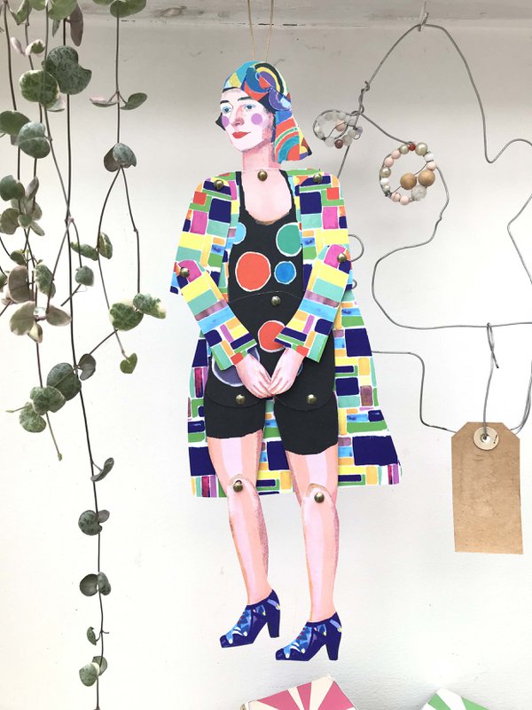 Sonia Delaunay klippede og lavede dukke