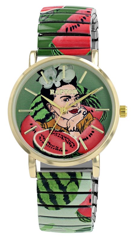 Damski zegarek na rękę Raptor „Frida Kahlo Edition” ze sznurkiem