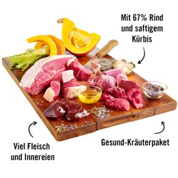 Dogs'n Tiger Adult Premium hondenvoer, natvoer, graanvrij, Guadn, rundvlees & pompoen