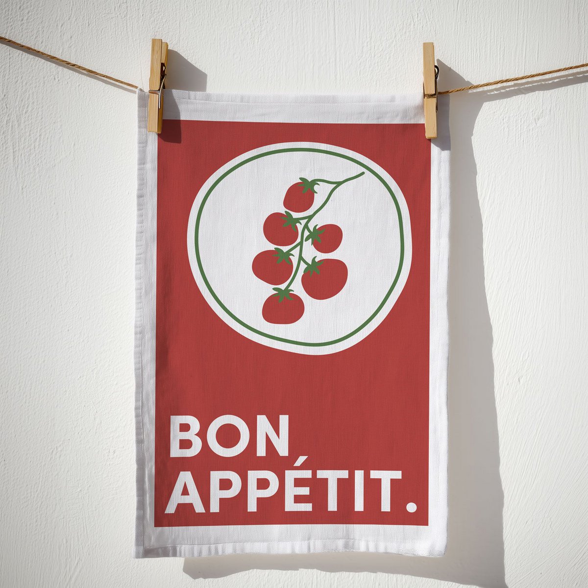 Geschirrtuch Bio Baumwolle - Bon Appetit - Nr. 6