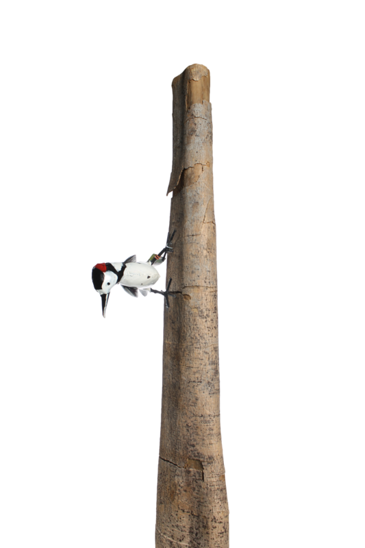 Handmade METAL GREAT SPOTTED WOODPECKER