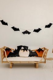Dekorative Halloween-Girlande „5 Fledermäuse“