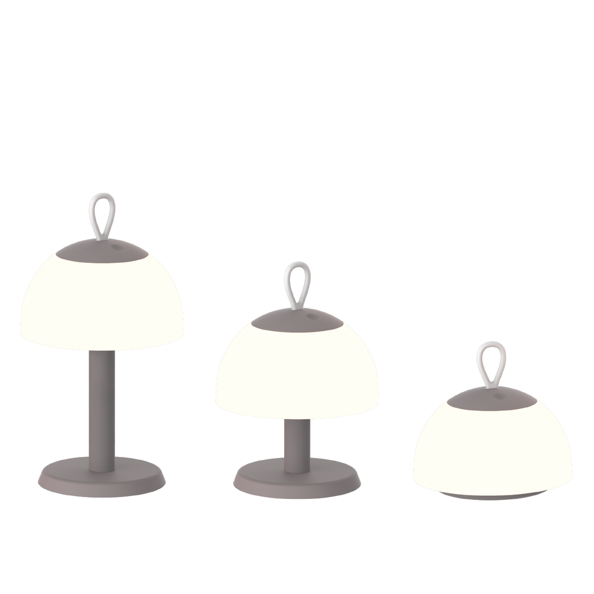 Lámpara de mesa Lesbos 3 en 1 Taupe
