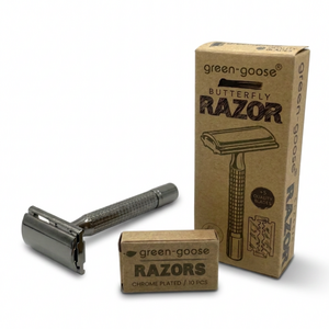 green-goose Klassisches Rasierset – Schwarz