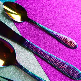Rainbow cutlery set 24 pieces | stainless steel