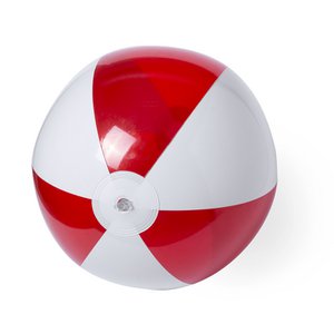 Inflatable Beach Ball Inflated: 28 cm Red