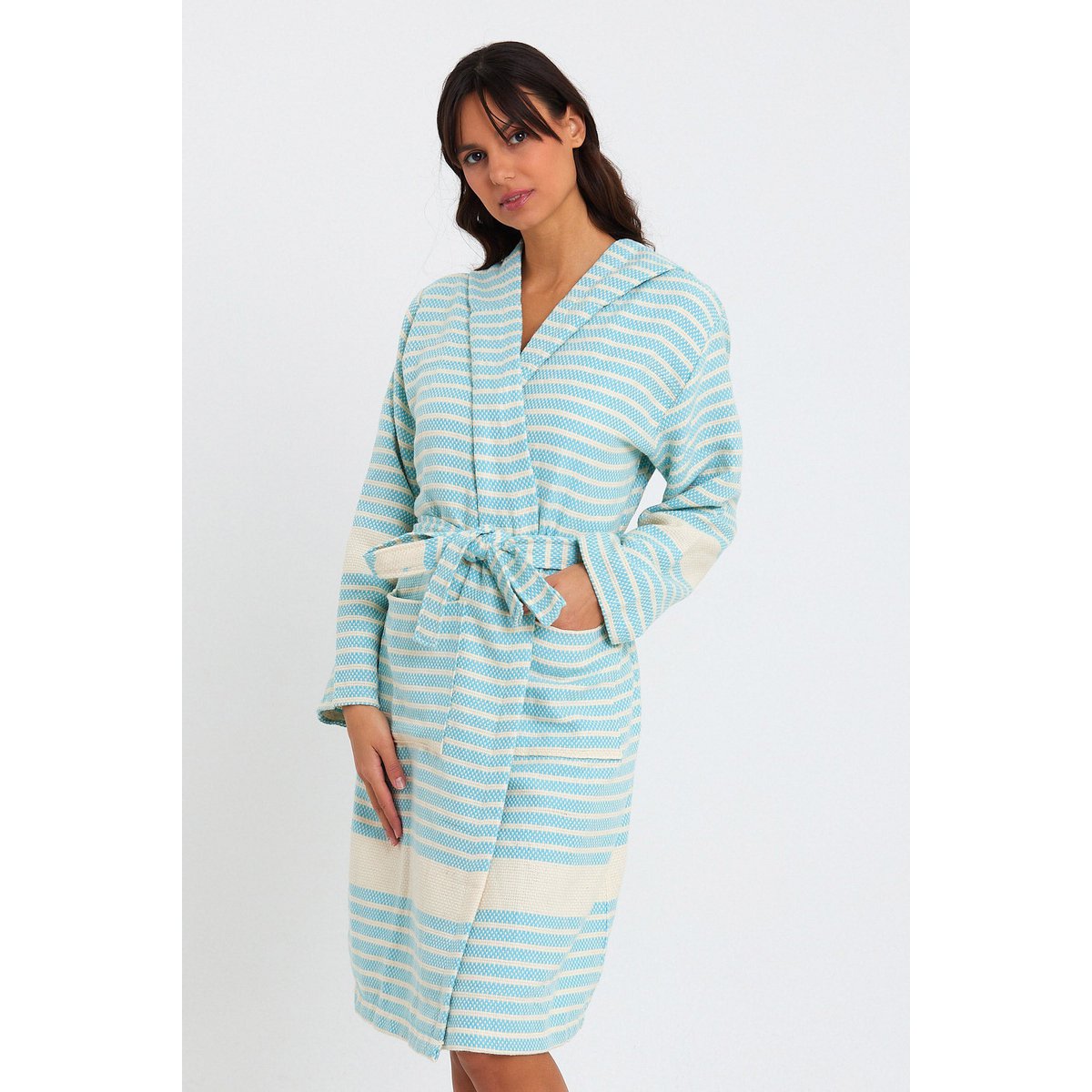 Marmara Bathrobe - Baby Blue