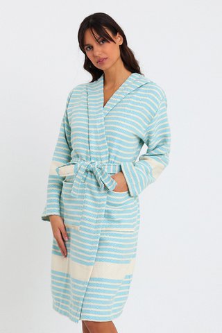 Marmara Bathrobe - Baby Blue