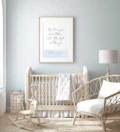 Wir lieben dich mehr als alle Fische im Meer-Poster, Surf-Poster, Surf-Dekor, Surf-Poster, Ozean-Poster, nautischer Kinderzimmer-Druck, Surf-Druck, Strand-Poster, Wellen-Druck, Kinderzimmer-Wandkunst, Kinderzimmer-Druck, Mädchenzimmer-Poster, Jungen 