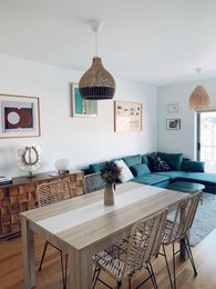 Rusty Rattan Lampshade Natural