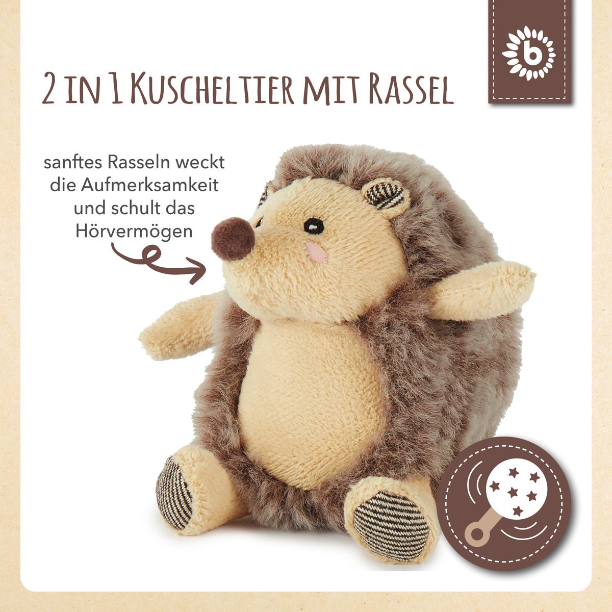 Figure Igel Piksi with rattles