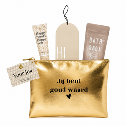 NEW Toiletry Bag – Gold Worth