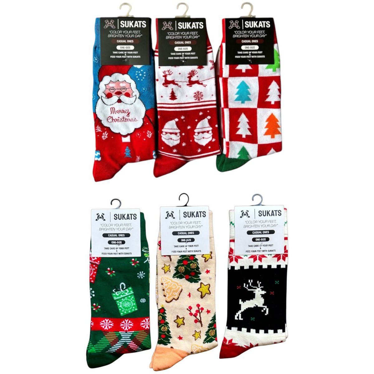 One-size Kerst A 6 paar